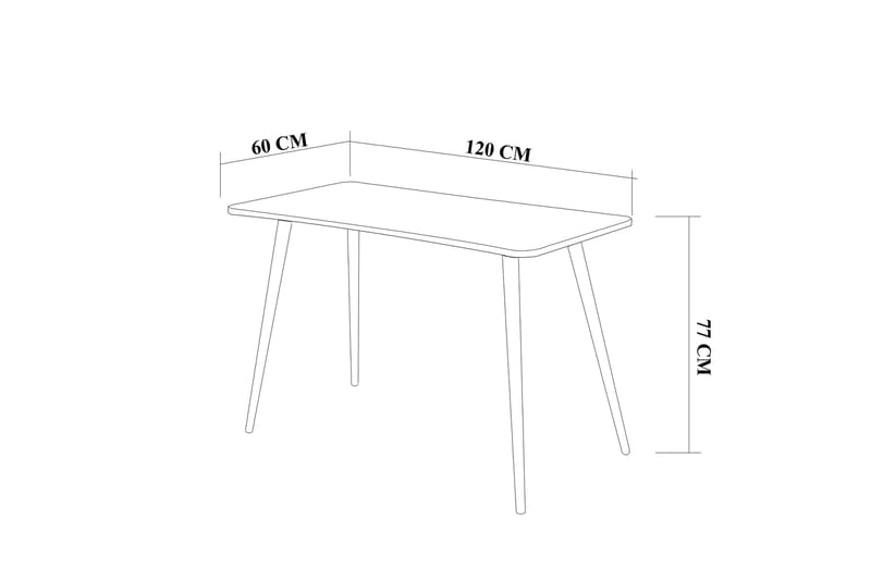 Dunalka Skrivbord 120 cm - Natur - Products - Möbler - Bord & matgrupp - Kontorsbord - Datorbord