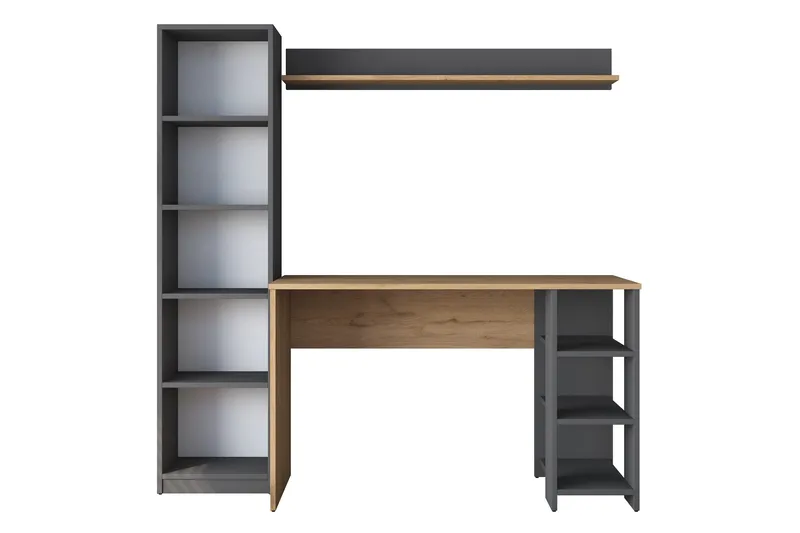 Eireann Skrivbord 45x160 cm, Valnöt/Antracit