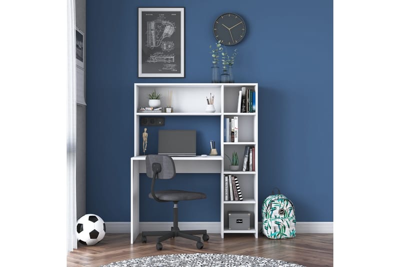 Freal Skrivbord 113 cm - Vit - Products - Möbler - Bord & matgrupp - Kontorsbord - Datorbord