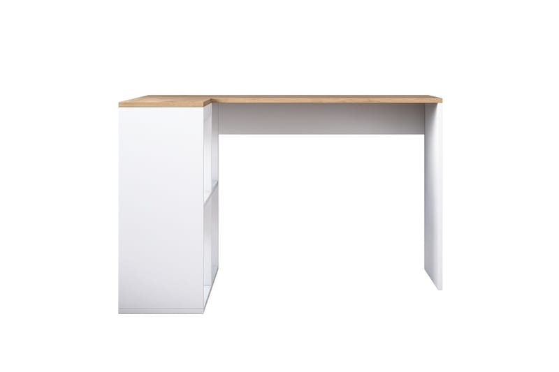 Freal Skrivbord 4 Hyllor 120 cm - Natur/Vit - Products - Möbler - Bord & matgrupp - Kontorsbord - Datorbord