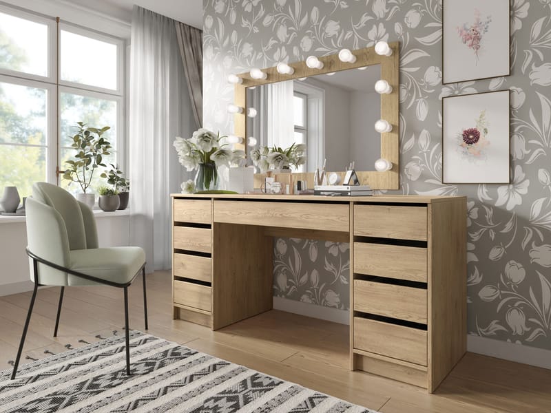 Harland Skrivbord 154 cm - ljusbrun - Products - Möbler - Bord & matgrupp - Kontorsbord - Datorbord