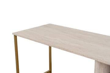 Hu Skrivbord 60x240 cm - Beige/Guld - Products - Möbler - Bord & matgrupp - Kontorsbord - Datorbord