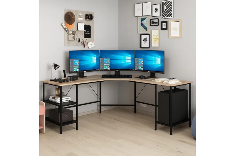 Naina Skrivbord 180 cm, Brun