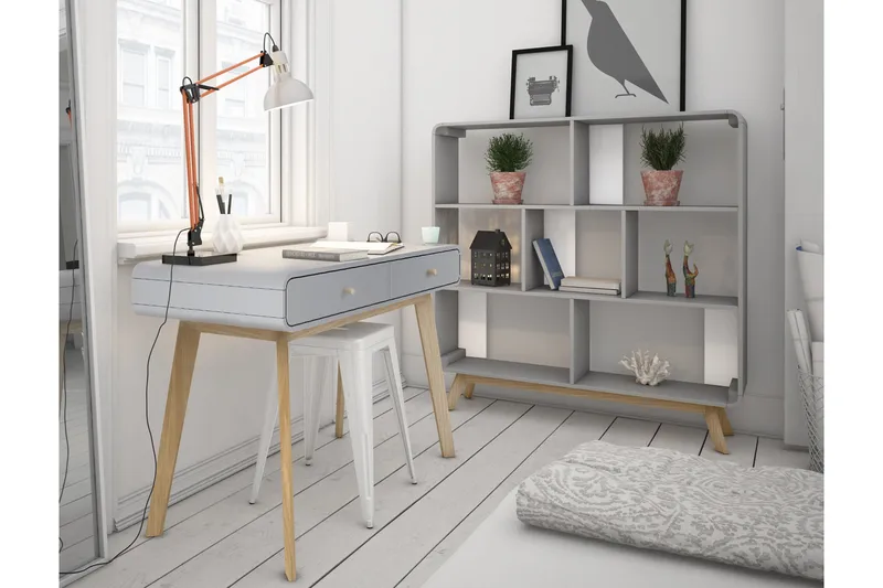 Olivet Skrivbord 120 cm - Grå - Products - Möbler - Bord & matgrupp - Kontorsbord - Datorbord