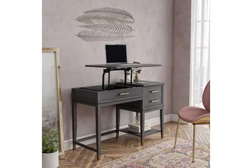 Westerleigh Höj-och Sänkbart Skrivbord 116 cm Förvaring Lådo - CosmoLiving - Products - Möbler - Bord & matgrupp - Kontorsbord - Skrivbord