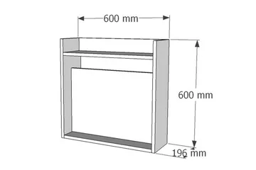 Toppley Väggskrivbord 60 cm med Förvaring Hyllor - Vit/Valnötsbrun - Products - Möbler - Bord & matgrupp - Kontorsbord - Datorbord