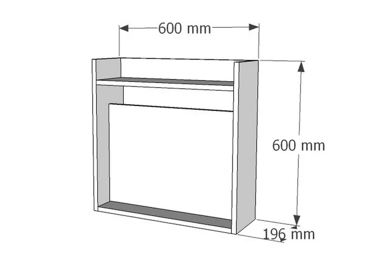 Toppley Väggskrivbord 60 cm med Förvaring Hyllor - Vit/Valnötsbrun - Products - Möbler - Bord & matgrupp - Kontorsbord - Datorbord