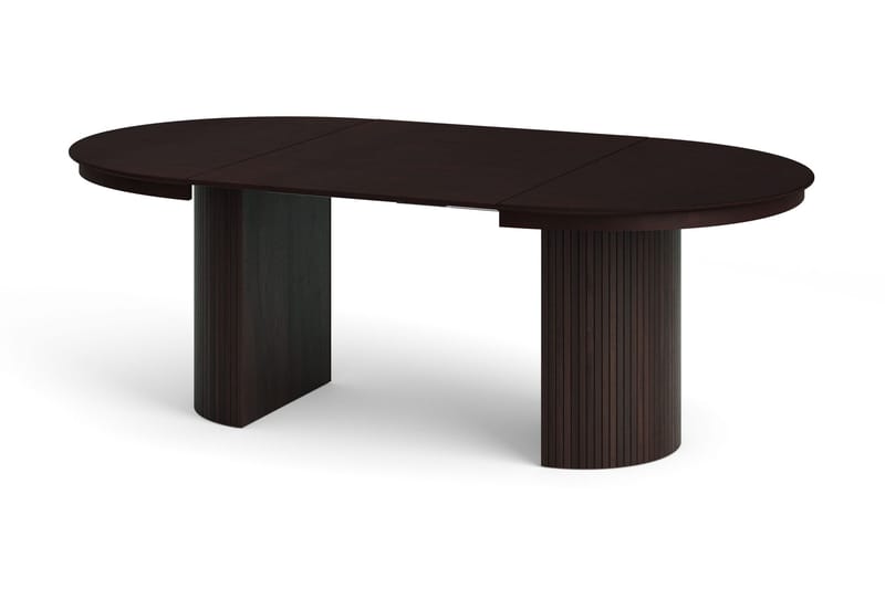 Kopparbo Förlängningsbart runt 120-220 cm Rökt Ek med 4 Torsby Matstolar - Rökt ek - Products - Möbler - Bord & matgrupp - Matgrupp