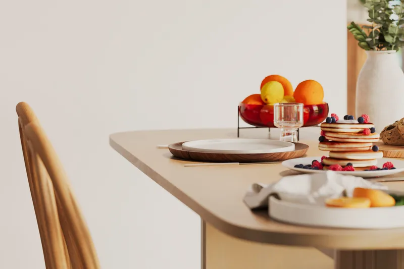 Kopparbo Matbord 160 cm - Ljust vitlaserat ekträ - Products - Möbler - Bord & matgrupp - Matbord & köksbord