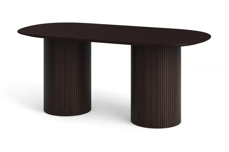 Kopparbo Matbord Oval 180x90 cm Fanér - Rökt ek - Products - Möbler - Bord & matgrupp - Matbord & köksbord