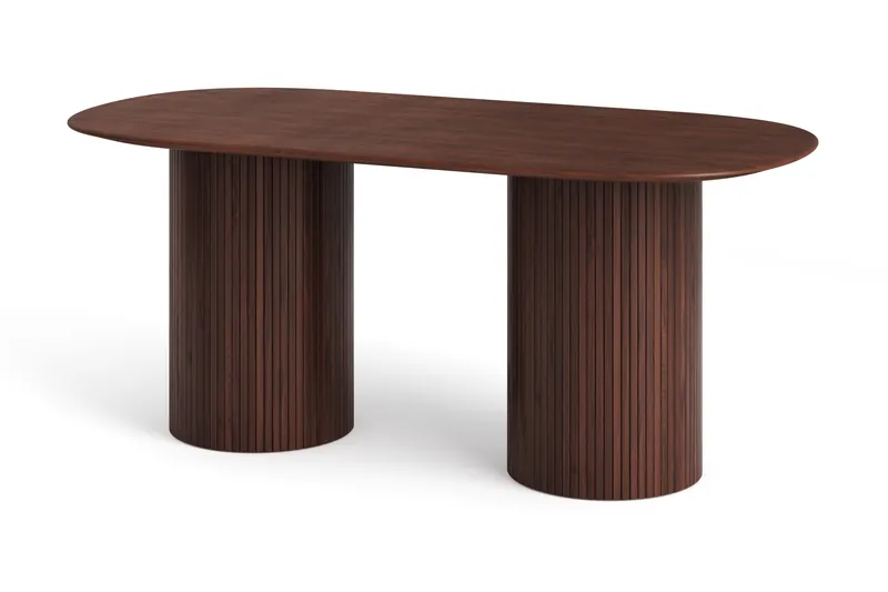Kopparbo Matbord Oval 180x90 cm Fanér - Valnöt - Products - Möbler - Bord & matgrupp - Matbord & köksbord