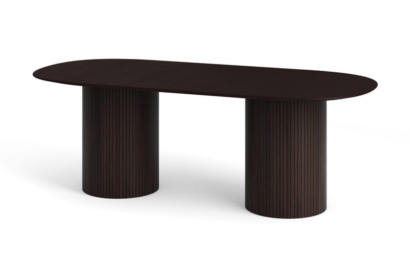 Kopparbo Matbord Oval 220x100 cm Fanér - Rökt ek - Products - Möbler - Bord & matgrupp - Matbord & köksbord