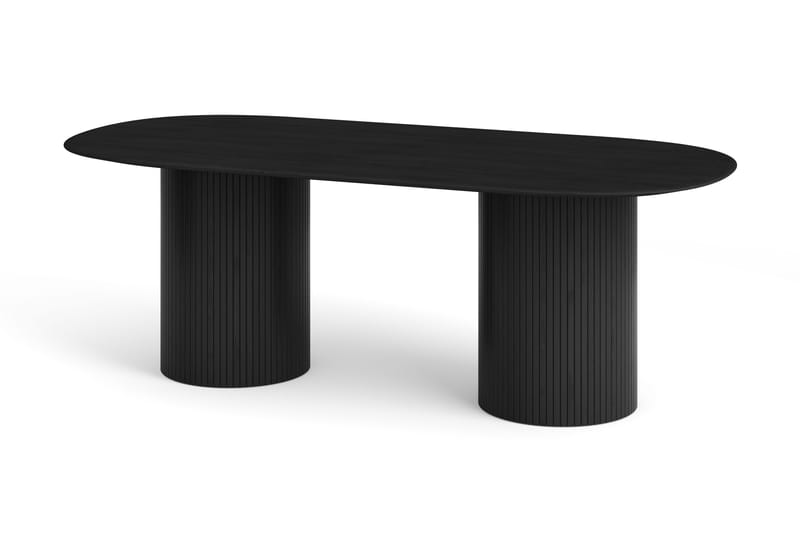 Kopparbo Matbord Oval 220x100 cm Fanér - Svartlaserad ek - Products - Möbler - Bord & matgrupp - Matbord & köksbord