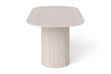 Kopparbo Matbord Oval 220x100 cm Fanér - Vitlaserad ek - Products - Möbler - Bord & matgrupp - Matbord & köksbord