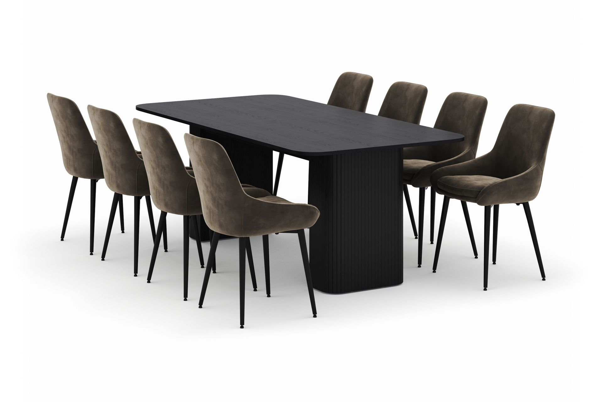 Kopparbo Matgrupp 200-206cm med 8 Alsarp Matstolar