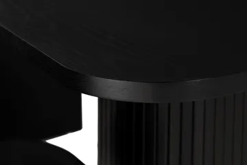 Kopparbo Matgrupp 200 cm inkl 6 Broddhult Stolar - Svart / Ribbade Ben - Products - Möbler - Bord & matgrupp - Matgrupp