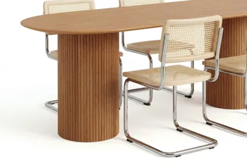 Kopparbo Matgrupp oval 180 cm Ek med 6 Build Matstolar - Ek - Products - Möbler - Bord & matgrupp - Matgrupp