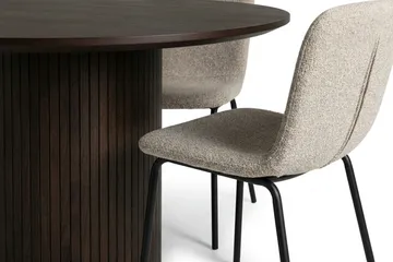 Kopparbo Matgrupp runt 110 cm Rökt Ek med 4 Katy Matstolar - Rökt ek - Products - Möbler - Bord & matgrupp - Matgrupp