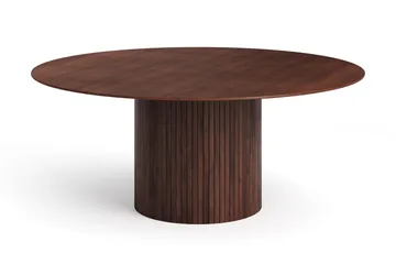 Kopparbo Matgrupp runt 180 cm Valnöt med 8 Filip Matstolar - Valnöt - Products - Möbler - Bord & matgrupp - Matgrupp