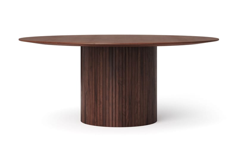 Kopparbo Matgrupp runt 180 cm Valnöt med 8 Greya Matstolar - Valnöt - Products - Möbler - Bord & matgrupp - Matgrupp