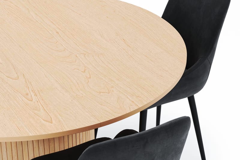 Kopparbo Rund Matgrupp 130-150 cm 4 Alsarp Matstolar - Natural - Products - Möbler - Bord & matgrupp - Matgrupp