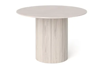 Kopparbo Runt Matbord 110 cm Fanér - Vitlaserat - Products - Möbler - Bord & matgrupp - Matbord & köksbord