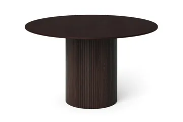 Kopparbo Runt Matbord 130 cm Fanér - Rökt ek - Products - Möbler - Bord & matgrupp - Matbord & köksbord