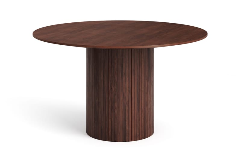 Kopparbo Runt Matbord 130 cm Fanér - Valnöt - Products - Möbler - Bord & matgrupp - Matbord & köksbord