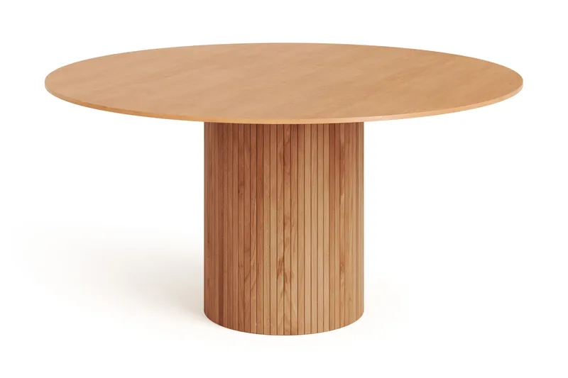 Kopparbo Runt Matbord 150 cm Fanér - Ek - Products - Möbler - Bord & matgrupp - Matbord & köksbord