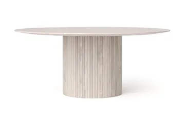 Kopparbo Runt Matbord 180 cm Fanér - Vitlaserad ek - Products - Möbler - Bord & matgrupp - Matbord & köksbord