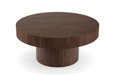 Kopparbo Soffbord 75 cm Runt Valnöt - Valnöt - Products - Möbler - Bord & matgrupp - Soffbord