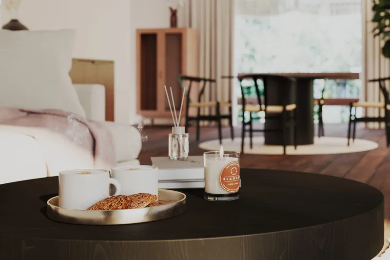 Kopparbo Soffbord 90 cm Runt Svart - Svart trä - Products - Möbler - Bord & matgrupp - Soffbord