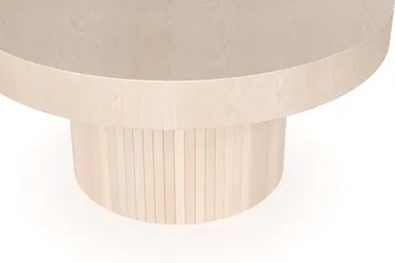 Kopparbo Soffbord 90 cm Runt Vitlaserad Ek - Vitlaserad ek - Products - Möbler - Bord & matgrupp - Soffbord