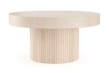 Kopparbo Soffbord 90 cm Runt Vitlaserad Ek - Vitlaserad ek - Products - Möbler - Bord & matgrupp - Soffbord