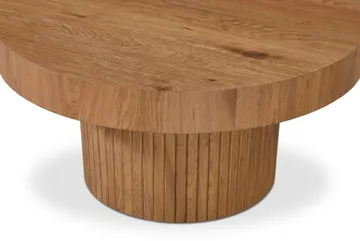 Kopparbo Soffbord Rund 85 cm tjock bordsskiva - Ek - Products - Möbler - Bord & matgrupp - Soffbord