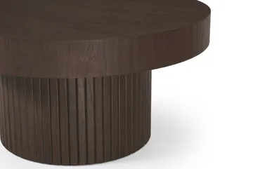 Kopparbo Soffbord Rund 85 cm tjock bordsskiva - Rökt ek - Products - Möbler - Bord & matgrupp - Soffbord