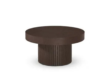 Kopparbo Soffbord Rund 85 cm tjock bordsskiva - Rökt ek - Products - Möbler - Bord & matgrupp - Soffbord