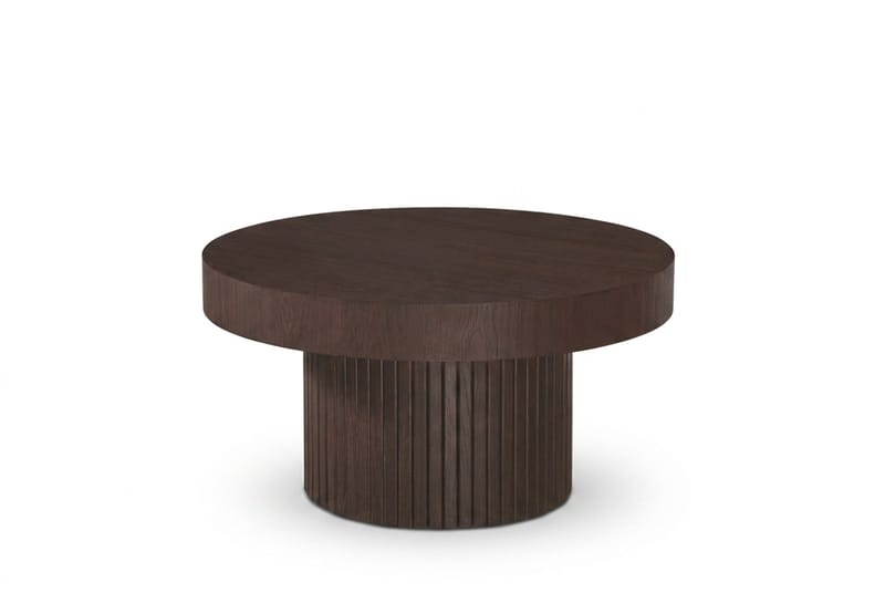 Kopparbo Soffbord Rund 85 cm tjock bordsskiva - Rökt ek - Products - Möbler - Bord & matgrupp - Soffbord