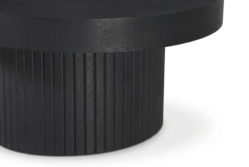 Kopparbo Soffbord Rund 85 cm tjock bordsskiva - Svart - Products - Möbler - Bord & matgrupp - Soffbord