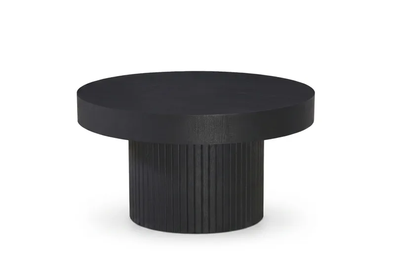 Kopparbo Soffbord Rund 85 cm tjock bordsskiva - Svart - Products - Möbler - Bord & matgrupp - Soffbord