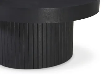 Kopparbo Soffbord Rund 85 cm tjock bordsskiva - Svartlaserad ek - Products - Möbler - Bord & matgrupp - Soffbord