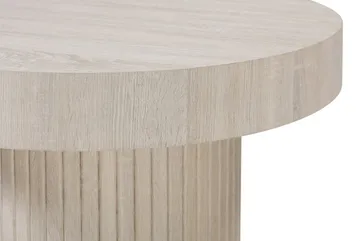Kopparbo Soffbord Rund 85 cm tjock bordsskiva - Vitlaserad - Products - Möbler - Bord & matgrupp - Soffbord