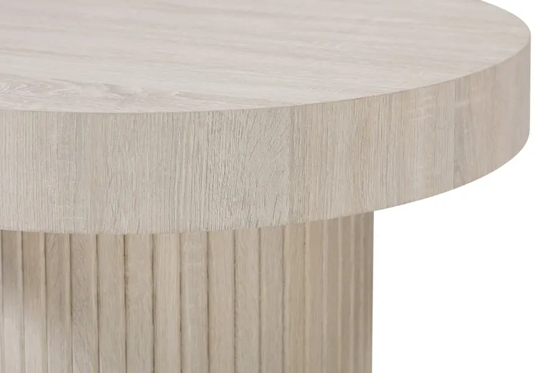 Kopparbo Soffbord Rund 85 cm tjock bordsskiva - Vitlaserad - Products - Möbler - Bord & matgrupp - Soffbord