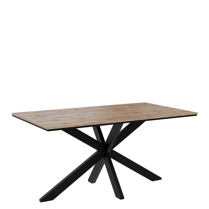 Kovrel Matbord 160 cm Rektangulär, Svart/Brun