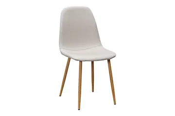 Kronblom Matbord 120 cm +  4 st Nibe stol beige med ek ben - Vit/Beige - Products - Möbler - Bord & matgrupp - Matgrupp