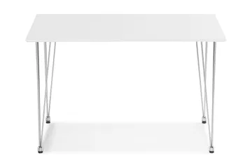 Kronblom Rektangulärt Matbord 120 cm i Trä med Metallutseende - Vit - Products - Möbler - Bord & matgrupp - Matbord & köksbord