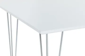 Kronblom Rektangulärt Matbord 120 cm i Trä med Metallutseende - Vit - Products - Möbler - Bord & matgrupp - Matbord & köksbord