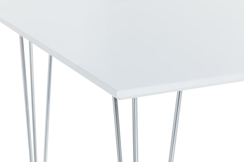 Kronblom Rektangulärt Matbord 120 cm i Trä med Metallutseende - Vit - Products - Möbler - Bord & matgrupp - Matbord & köksbord