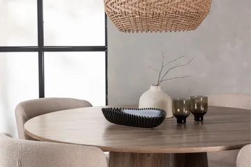 Lanzo Matgrupp 120 cm Rund med 4 Modesto Stolar - Natur - Products - Möbler - Bord & matgrupp - Matgrupp