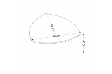 Lenny Soffbord 90 cm - Vit - Products - Möbler - Bord & matgrupp - Soffbord